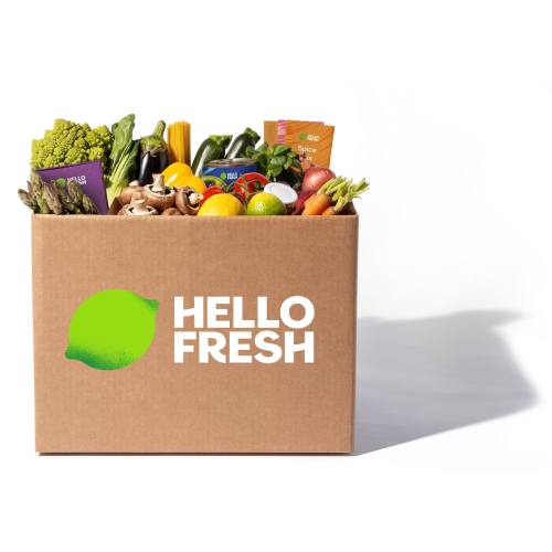 carton avec logo hello fresh